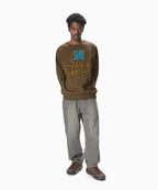 THISISNEVERTHAT THISISNEVERTHAT Sweatshirt Cross Stitched Brown