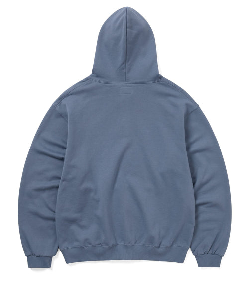 THISISNEVERTHAT THISISNEVERTHAT Quarter Button Hoodie Steel Blue