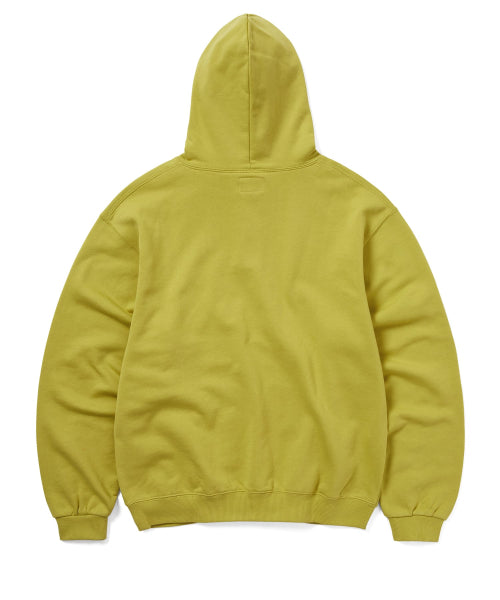 THISISNEVERTHAT THISISNEVERTHAT Quarter Button Hoodie Lime Green