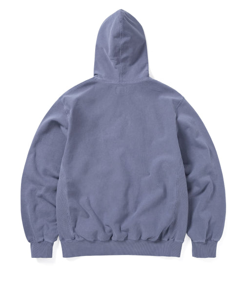 THISISNEVERTHAT THISISNEVERTHAT Overdyed Embroidery Hoodie Purple Grey