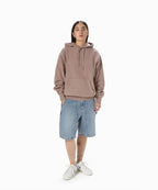 THISISNEVERTHAT THISISNEVERTHAT Overdyed Embroidery Hoodie Dusty Pink