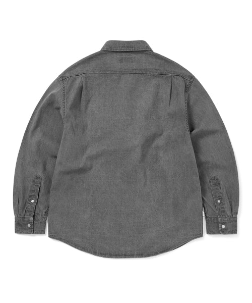 THISISNEVERTHAT THISISNEVERTHAT Washed Denim Shirt Grey