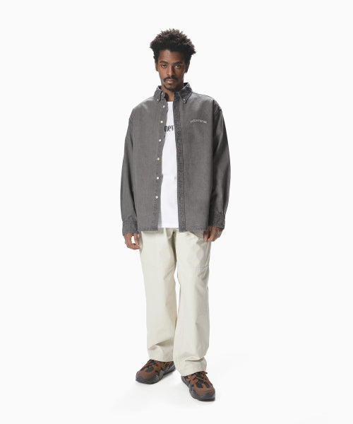 THISISNEVERTHAT THISISNEVERTHAT Washed Denim Shirt Grey