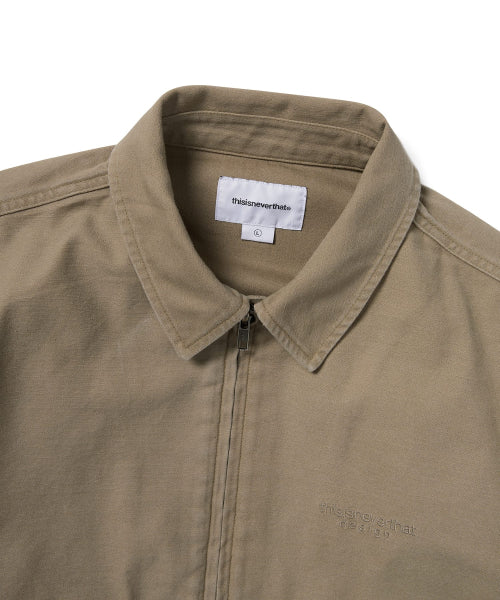 THISISNEVERTHAT THISISNEVERTHAT Washed Work Jacket Khaki