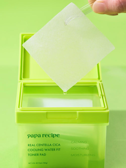 PAPARECIPE PAPARECIPE Real Centella Cica Cooling Water Fit Toner Pad (80 sheets)