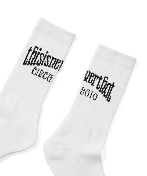THISISNEVERTHAT THISISNEVERTHAT RS-Logo Socks White Size