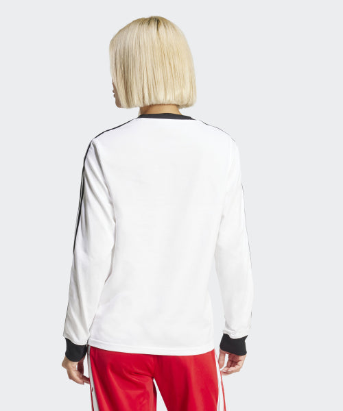 ADIDAS ADIDAS T-Shirt Regular Long Sleeve - White