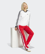 ADIDAS ADIDAS T-Shirt Regular Long Sleeve - White
