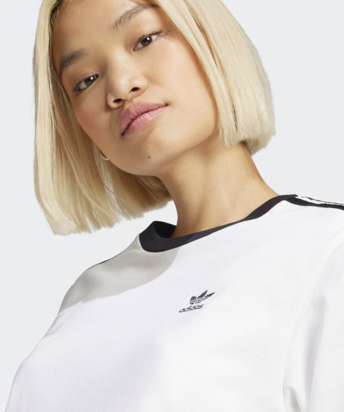 ADIDAS ADIDAS T-Shirt Regular Long Sleeve - White