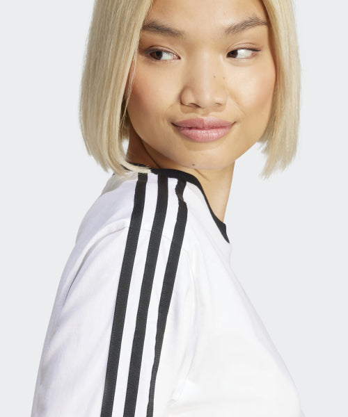 ADIDAS ADIDAS T-Shirt Regular Long Sleeve - White