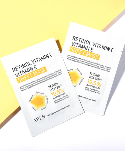 APLB APLB Retinol Vitamin C Vitamin E Sheet Mask 10 packs