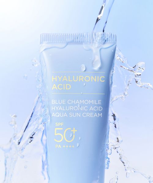 beginsbyjsm Blue Chamomile Hyaluronic Acid Moisturizing Sun Cream (includes a 5ml sample of the mois