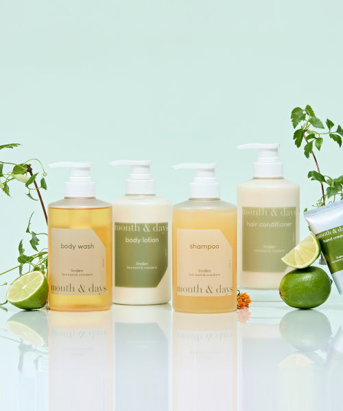 MONTHNDAYS Perfume Care Shampoo Linden Lime & Basil 500ml x 2
