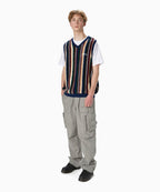 THISISNEVERTHAT THISISNEVERTHAT Striped Knit Vest Navy