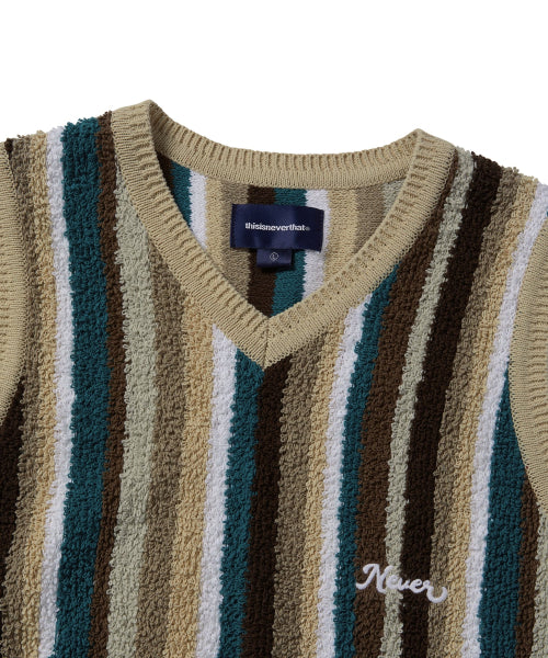 THISISNEVERTHAT THISISNEVERTHAT Striped Knit Vest Unisex
