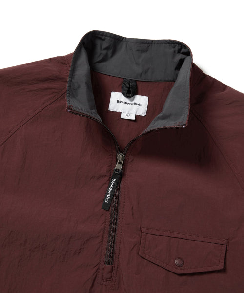 THISISNEVERTHAT THISISNEVERTHAT Half Zip Sports Pullover Burgundy
