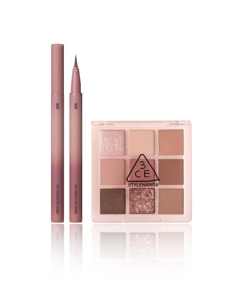 3CE [2-piece set] My Ring eyeliner + Multi Eye Color Palette