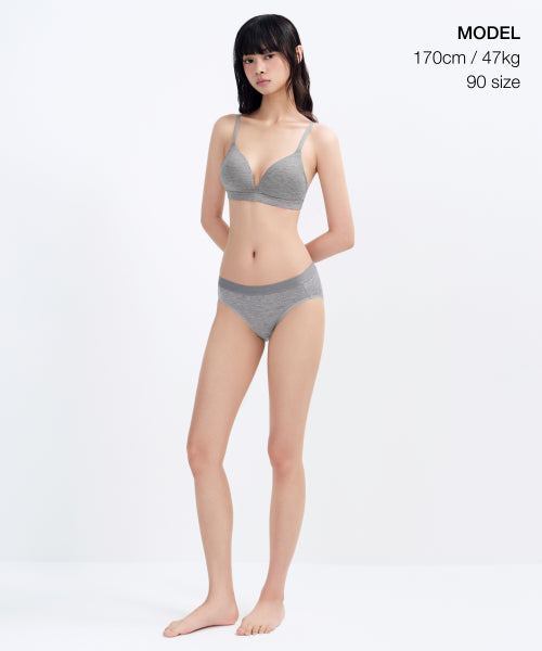MUSINSA STANDARD WOMAN MUSINSA STANDARD WOMAN Women's Modal Bralette Melange Gray