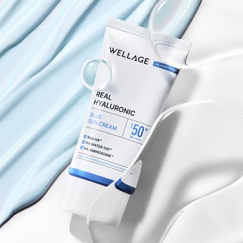 Wellage Real Hyaluronic Blue Sun Cream 50ml SPF50+/PA++++
