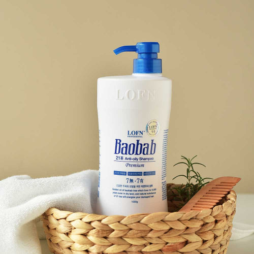 LOFN Baobab Premium 21st Anti-Oily (Oily) Shampoo 1000g 2pcs