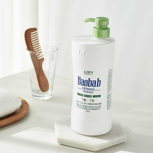 LOFN Baobab Premium 21st Dry (Slightly Acidic) Shampoo 1000g 2pcs