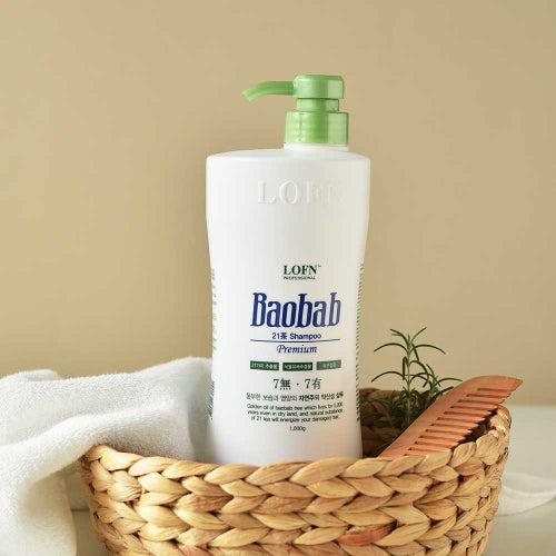 LOFN Baobab Premium 21st Dry (Slightly Acidic) Shampoo 1000g 2pcs