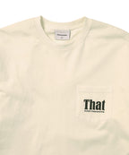 THISISNEVERTHAT THISISNEVERTHAT That Pocket L/S Tee Ivory