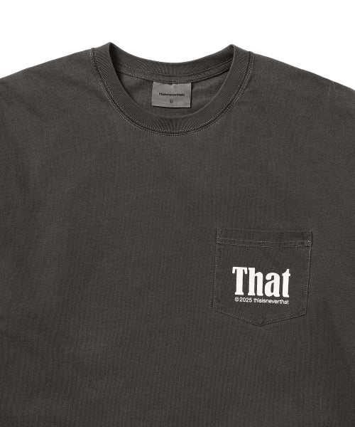 THISISNEVERTHAT THISISNEVERTHAT That Pocket L/S Tee Charcoal