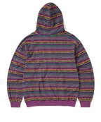 THISISNEVERTHAT THISISNEVERTHAT Wave Jacquard Hoodie Violet
