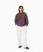 THISISNEVERTHAT THISISNEVERTHAT Wave Jacquard Hoodie Violet