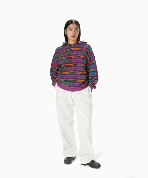 THISISNEVERTHAT THISISNEVERTHAT Wave Jacquard Hoodie Violet