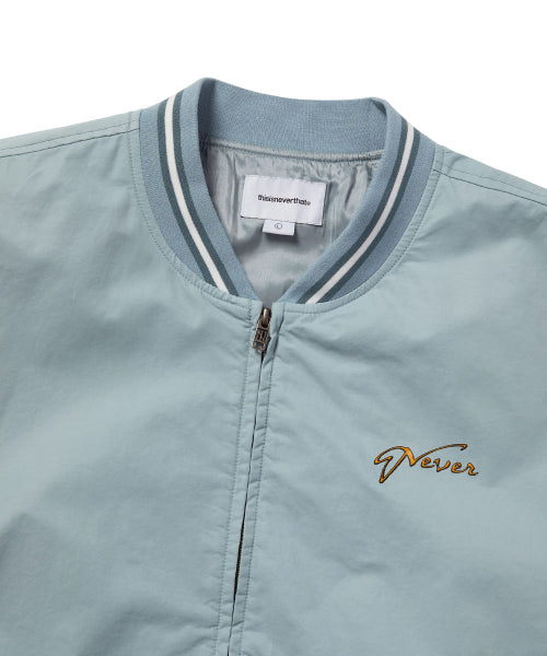 THISISNEVERTHAT THISISNEVERTHAT Faded Stadium Jacket Blue