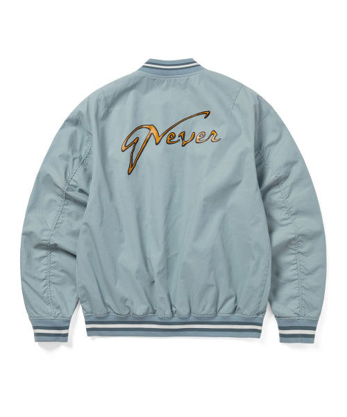 THISISNEVERTHAT THISISNEVERTHAT Faded Stadium Jacket Blue
