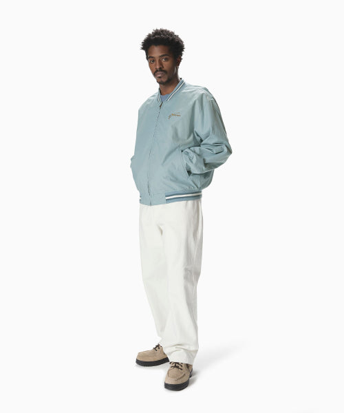 THISISNEVERTHAT THISISNEVERTHAT Faded Stadium Jacket Blue