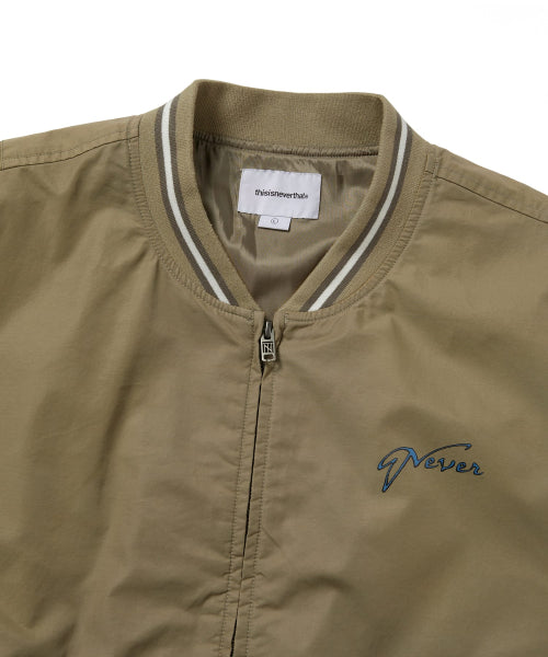 THISISNEVERTHAT THISISNEVERTHAT Faded Stadium Jacket Beige
