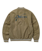 THISISNEVERTHAT THISISNEVERTHAT Faded Stadium Jacket Beige