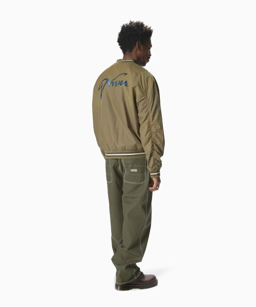 THISISNEVERTHAT THISISNEVERTHAT Faded Stadium Jacket Beige