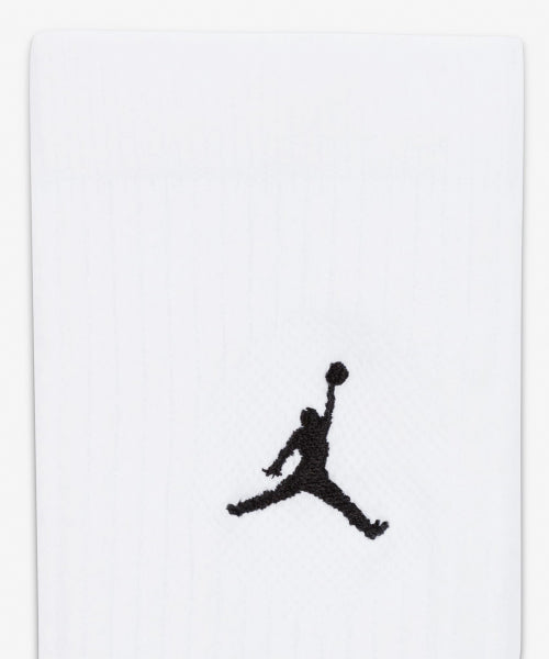 NIKE Nike Jordan Everyday Crew Socks - White: Black