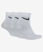 NIKE Nike Everyday Lightweight Training Ankle Socks - White