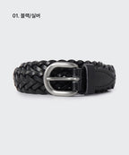 MUSINSA STANDARD WOMAN MUSINSA STANDARD WOMAN Women's leather weaving slim belt 20mm