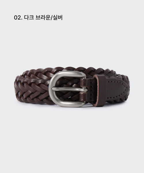 MUSINSA STANDARD WOMAN MUSINSA STANDARD WOMAN Women's leather weaving slim belt 20mm