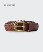 MUSINSA STANDARD WOMAN MUSINSA STANDARD WOMAN Women's leather weaving slim belt 20mm