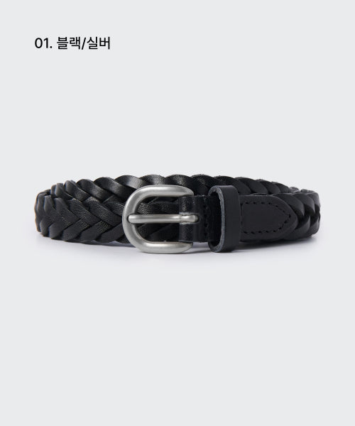 MUSINSA STANDARD WOMAN MUSINSA STANDARD WOMAN Women's leather weaving thin belt_15mm