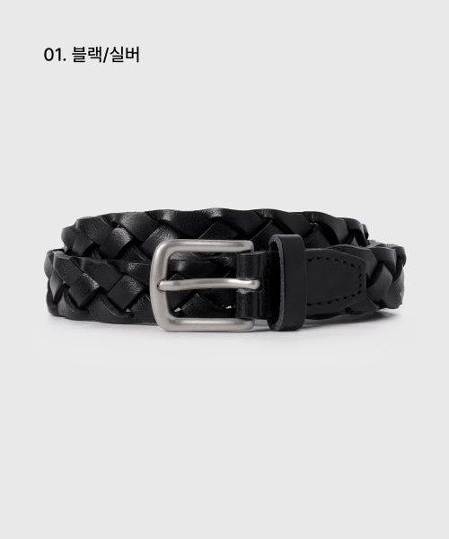 MUSINSA STANDARD WOMAN MUSINSA STANDARD WOMAN Women's leather bold weaving slim belt_20mm