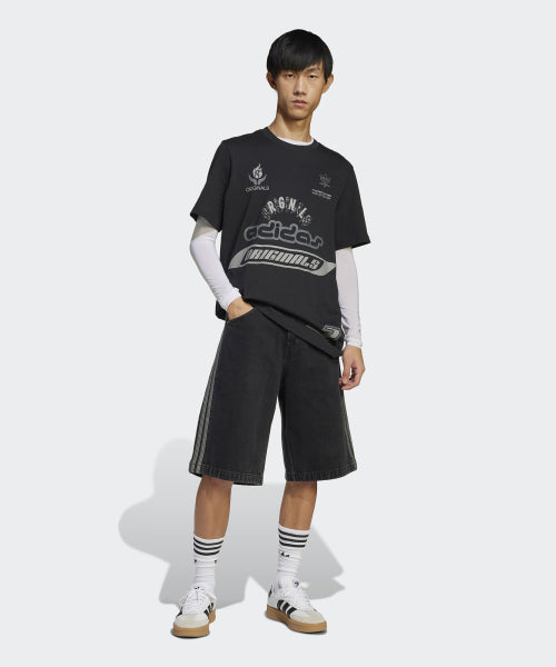 ADIDAS ADIDAS Denim Short Pants - Black