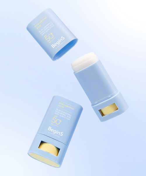 BEGINS BEGINS Blue Chamomile Hyaluronic Acid Airy Sun Stick SPF 50+