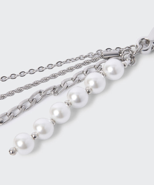 MUSINSA STANDARD WOMAN MUSINSA STANDARD WOMAN Women's Pearl Chain Charm Silver