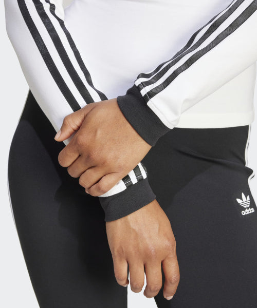 ADIDAS ADIDAS V-neck long sleeve shirt - White
