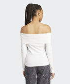 ADIDAS ADIDAS Off-shoulder T-Shirt - White