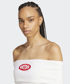 ADIDAS ADIDAS Off-shoulder T-Shirt - White